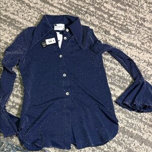 Sleeper Navy Sparkle Shirt